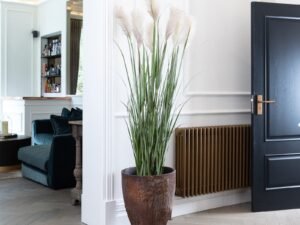 Artificial Pampas Grass In Bernd Imperial Brown Planter